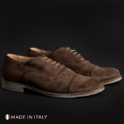 Pantofi siret Duca Di Morrone 1003_CAMOSCIOBUCATO Maro