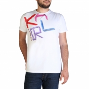 Tricouri Karl Lagerfeld KL21MTS02 Alb