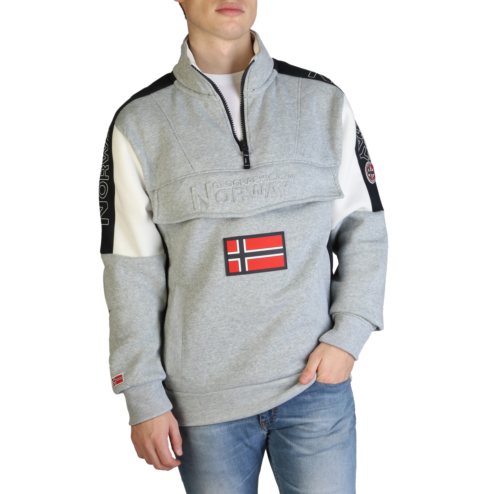 Bluze sport Geographical Norway Fagostino007_man Gri