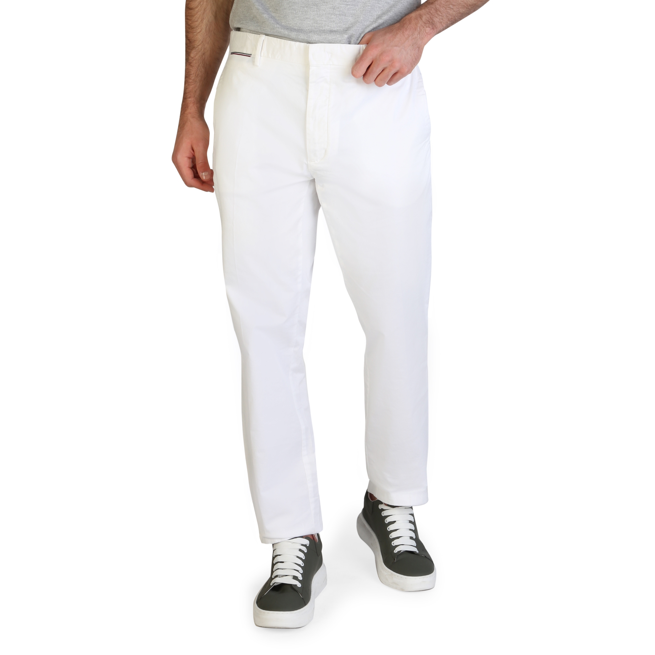 Pantaloni Tommy Hilfiger MW0MW13299 Alb