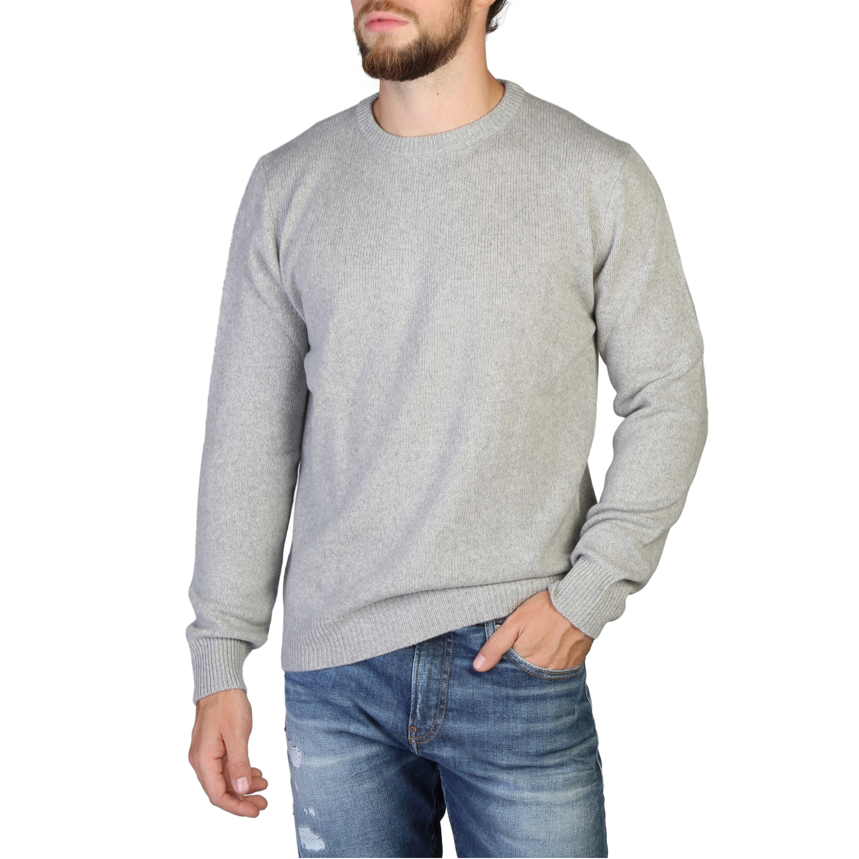 Pulovere 100% Cashmere C-NECK-M Gri