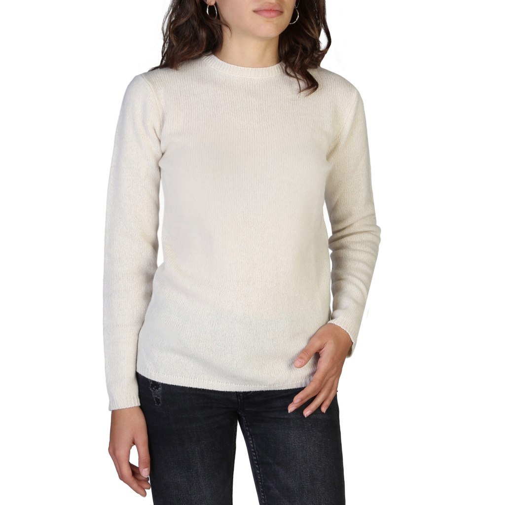 Pulovere 100% Cashmere C-NECK-W Alb