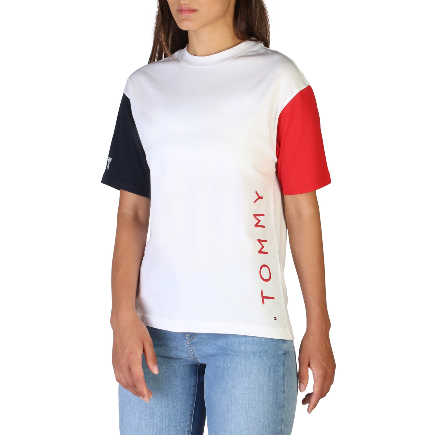 Tricouri Tommy Hilfiger WW0WW24150 Alb